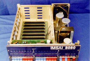 S-100 and power supply view of IMSAI 8080